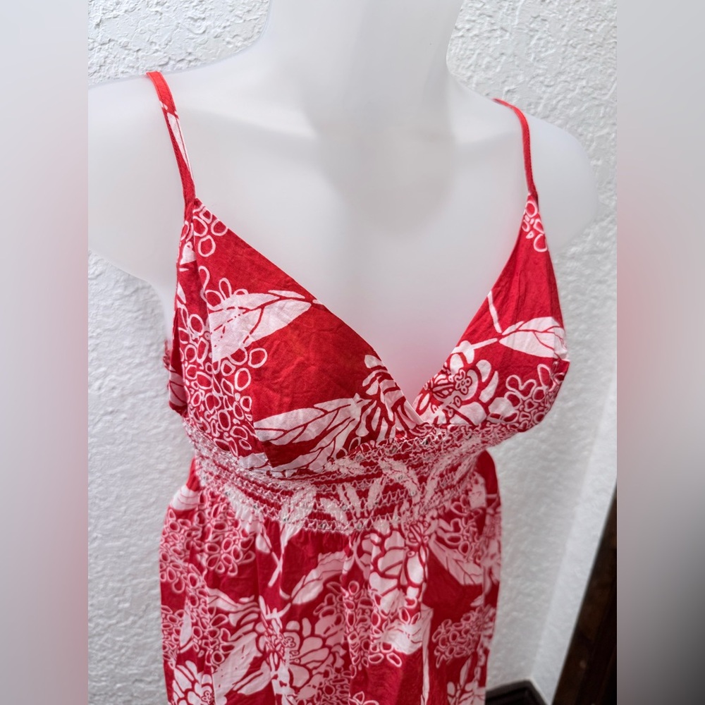 Red Floral Spaghetti Strap Camisole - Picture 6 of 12